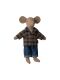 Maileg Dad Mouse - Mäusevater (beige kariert)