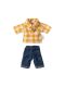 Maileg Mum & Dad Mouse - gelb kariertes Hemd + Jeans für Vater & Opa Maus