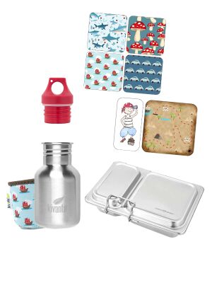 LunchBuddy Lunchbox Duo, Flasche (350 ml) &...