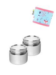 Kivanta Behälter - S / 2er Set mit Hülle zum Überstülpen (kleiner Fuchs)