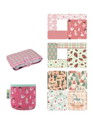 LunchBuddy Magnete "5 Stars"& Isolierhülle (350 ml) - Mint & Rosa
