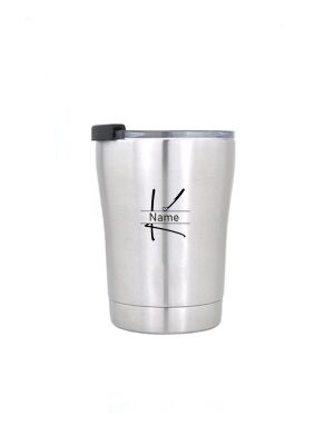 LunchBuddy isolierter Kaffeebecher 250 ml mit Wunschgravur / Monogramm "Pur"