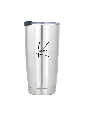 LunchBuddy isolierter Kaffeebecher XL 570 ml mit Wunschgravur / Monogramm "Pur"