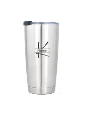 LunchBuddy isolierter Kaffeebecher XL 570 ml mit Wunschgravur / Monogramm "Pur"