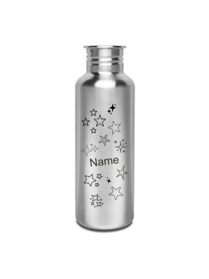 Kivanta 750 ml Edelstahl Trinkflasche (ohne Deckel) | Sterne (2 Variationen)