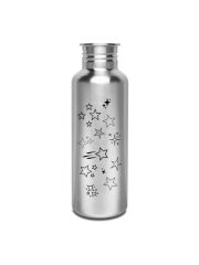 Kivanta 750 ml Edelstahl Trinkflasche (ohne Deckel) | Sterne (2 Variationen)
