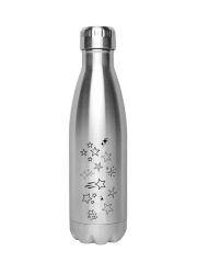 Kivanta 500 ml solierte Edelstahlflasche - Sterne (mit od. ohne Personalisierung)