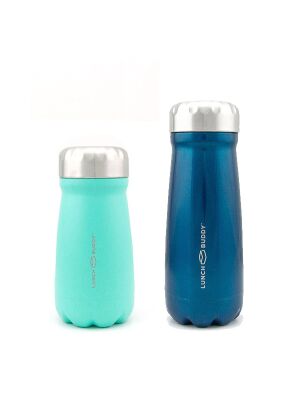 LunchBuddy Vorteils-Set: 355 ml + 500 ml Wanderer Isolierflaschen