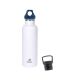 Kivanta 700 ml Isolierflasche (weiß) inkl. Loop Verschluss (marine) + GRATIS Infuser Cap 
