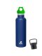 Kivanta 700 ml Isolierflasche (blau) inkl. Loop Verschluss (grün) + GRATIS Infuser Cap