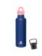Kivanta 700 ml Isolierflasche (blau) inkl. Loop Verschluss (rosa) + GRATIS Infuser Cap