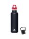 Kivanta 700 ml Isolierflasche (schwarz) inkl. Loop Verschluss (rot) + GRATIS Infuser Cap 