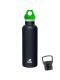 Kivanta 700 ml Isolierflasche (schwarz) inkl. Loop Verschluss (grün) + GRATIS Infuser Cap 