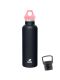Kivanta 700 ml Isolierflasche (schwarz) inkl. Loop Verschluss (rosa) + GRATIS Infuser Cap