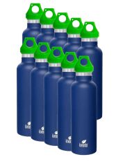Kivanta Trinkflaschen Set - 10 x 700 ml Isolierflasche (blau)