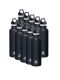 Kivanta Trinkflaschen Set - 10 x 700 ml Isolierflasche (schwarz)