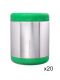 LunchBuddy Isolierbehälter Set 700 ml - Grün / 20-teilig
