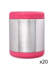 LunchBuddy Isolierbehälter Set 700 ml - Pink / 20-teilig