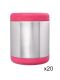LunchBuddy Isolierbehälter Set 700 ml - Pink / 20-teilig