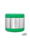 LunchBuddy Isolierbehälter Set 400 ml - Grün / 20-teilig