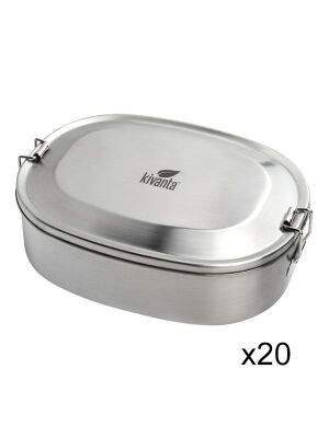 Kivanta Edelstahl Brotdosen Set - XL / 20-teilig