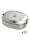 Kivanta Edelstahl Brotdosen Set - XL / 20-teilig