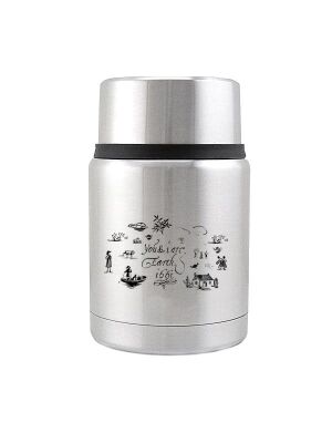 Kivanta Edelstahl Isolierbehälter 450 ml mit Becher - LOVE SPORTS (Ballsport)