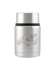 Kivanta Edelstahl Isolierbehälter 450 ml mit Becher | LOVE SPACE (Planet)