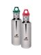 Kivanta "Mirror" Spar-Set 2: 2 x 750 ml Edelstahl Trinkflaschen mit Loop