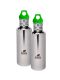 Kivanta "Mirror" Spar-Set 6: 2 x 750 ml Edelstahl Trinkflaschen mit Loop
