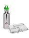 Kivanta "Mirror" Trinkflasche & LunchBuddy Lunchbox "5 Stars" 