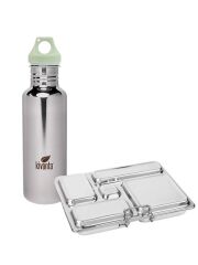 Kivanta "Mirror" Trinkflasche & LunchBuddy Lunchbox "5 Stars" 