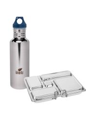 Kivanta "Mirror" Trinkflasche & LunchBuddy Lunchbox "5 Stars" 