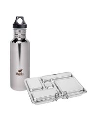 Kivanta "Mirror" Trinkflasche & LunchBuddy Lunchbox "5 Stars" 