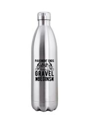 Kivanta 1000 ml isolierte Edelstahlflasche - Gravel