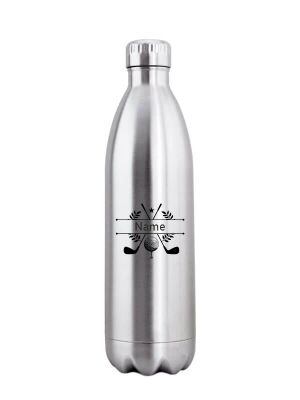 Kivanta 1000 ml isolierte Edelstahlflasche - Golf / mit Personalisierung (3 Variationen)