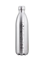 Kivanta 1000 ml isolierte Edelstahlflasche - LOVE MATH