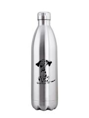 Kivanta 1000 ml isolierte Edelstahlflasche - Hund (Dalmatiner)