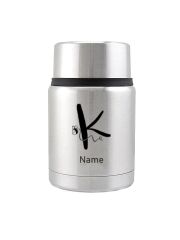 Kivanta Edelstahl Isolierbehälter 450 ml mit Monogramm "Biene"