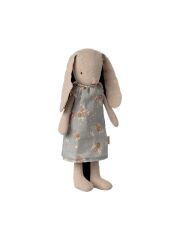 Maileg Hase (Größe 1 / 27 cm) - Höschen & Kleid (blau mit Blumen)