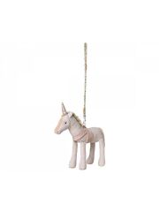 Maileg Pferd / Einhorn (klein) mit Leine (und abnehmbarem Horn)