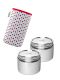 Kivanta Behälter - M / 2er Set mit Isolierhülle (Mini Checks)