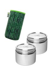 Kivanta Behälter - M / 2er Set mit Isolierhülle (Matrix)