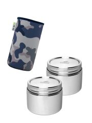 Kivanta Behälter - M / 2er Set mit Isolierhülle (Camo)