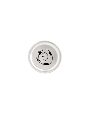 Kivanta Edelstahl Deckel ohne Bügel - Katze