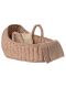 Maileg "Carrycot" Puppentrage-Körbchen mit Decke (rosa)