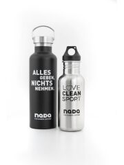Kivanta 700 ml isolierte Edelstahl Trinkflasche "NADA" Sonderedition - ohne Deckel