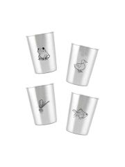 LunchBuddy Edelstahl Becher 300 ml 4er Set - Teich