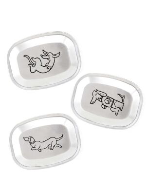 Edelstahl Deckel für Kivanta Lunchbox XL - Dackel / 3er Set