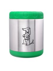 LunchBuddy Edelstahl Isolierbehälter 700 ml - Grün / Dackel